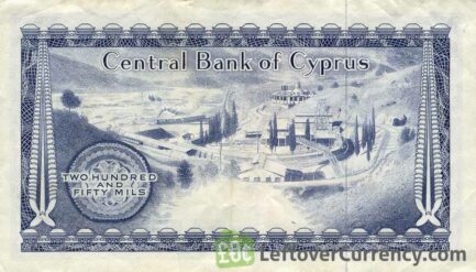 250 Mil banknote Cyprus