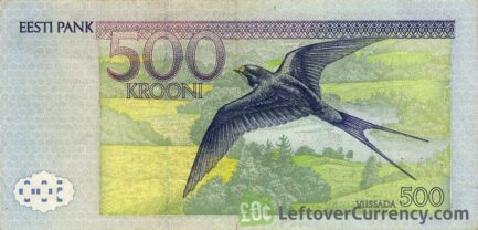 500 Estonian Krooni banknote 1991-1997 version