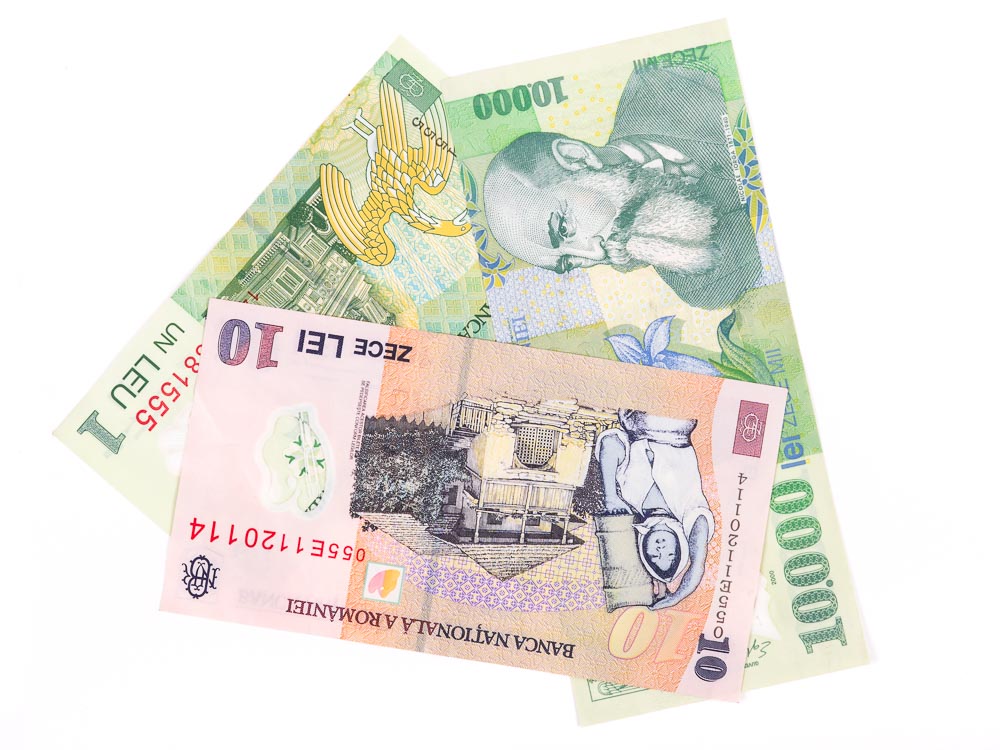 Romanian Leu banknotes