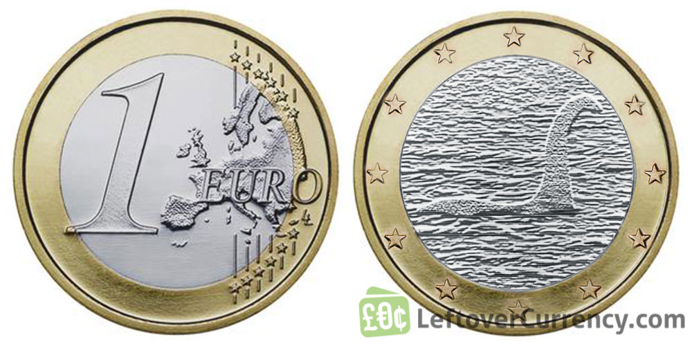 Scottish 1 euro coin