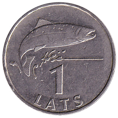1 Lats coin Latvia