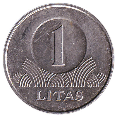 1 Litas coin Lithuania