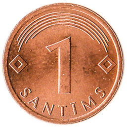 1 Santims coin Latvia
