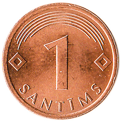 1 Santims coin Latvia