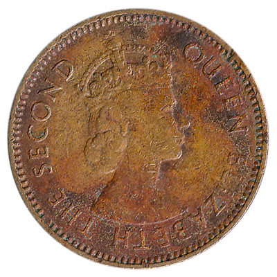 10 cents coin Hong Kong (Queen Elizabeth II crowned)