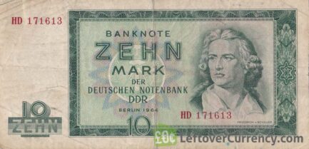 10 DDR Mark banknote (Friedrich von Schiller)