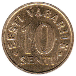 10 Senti coin Estonia