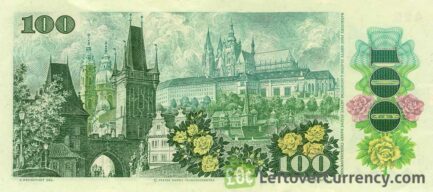100 Czechoslovak Korun banknote 1989 (Klement Gottwald)