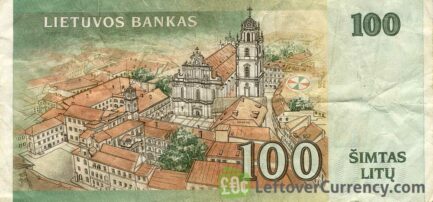 100 Litu banknote Lithuania