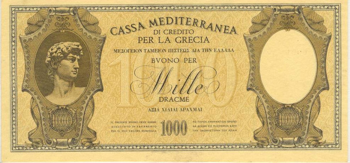 1000 Dracme Cassa Mediterranea banknote