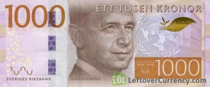 1000 Swedish Kronor banknote (Dag Hammarskjöld)