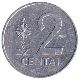 2 Centai coin Lithuania
