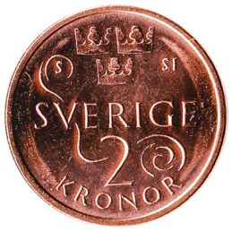 2 Swedish Kronor coin (minted from 2016)