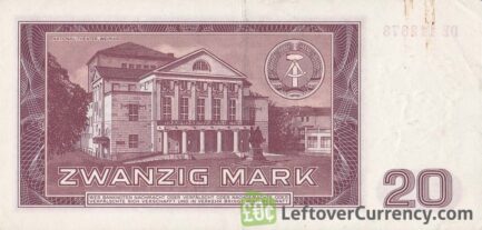 20 DDR Mark banknote (Goethe 1964)