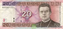 20 Litu banknote Lithuania