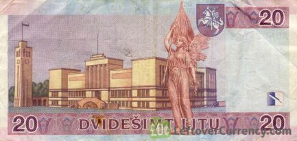 20 Litu banknote Lithuania