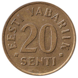 20 Senti coin Estonia (gold colored)
