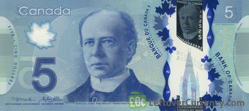 5 Canadian Dollars banknote (Frontier Series)