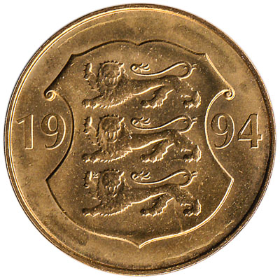 5 Krooni coin Estonia