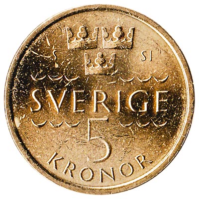 5 Swedish Kronor coin (minted from 2016)