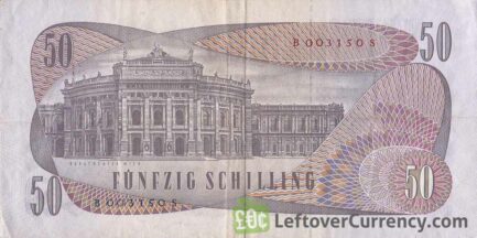 50 Austrian Schilling banknote (Ferdinand Raimund)