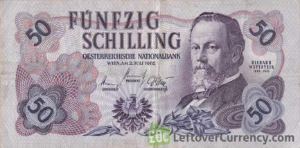 50 Austrian Schilling banknote (Richard Wettstein)