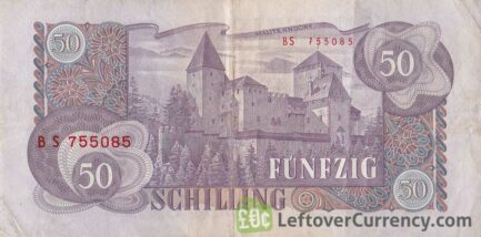 50 Austrian Schilling banknote (Richard Wettstein)