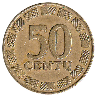 50 Centu coin Lithuania