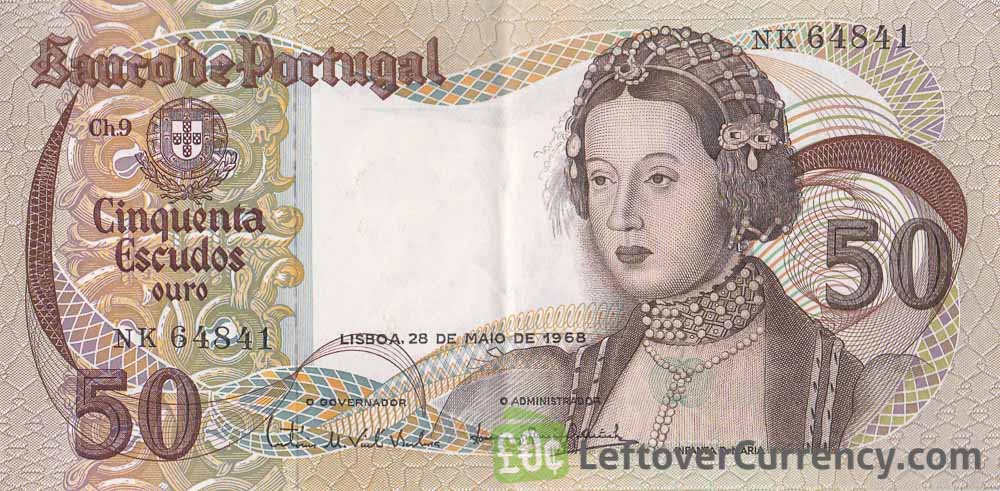 50 Portuguese Escudos banknote (Infante Dona Maria)
