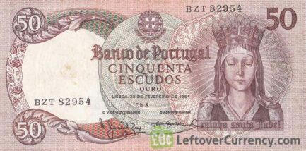 50 Portuguese Escudos banknote (Rainha Santa Isabel)