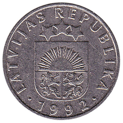 50 Santimu coin Latvia