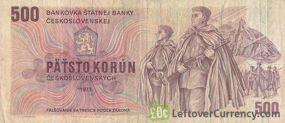 500 Czechoslovak Korun banknote 1973 (Devin Castle)