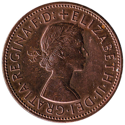 British predecimal penny coin