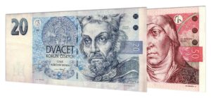 Demonetized Czech Koruna banknotes