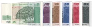 Latvian Lats banknotes accepted for exchange