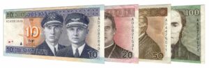 Lithuanian Litas banknotes