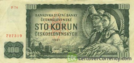 100 Czechoslovak Korun banknote 1961 (Karlův Most)