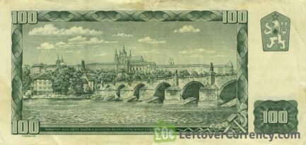 100 Czechoslovak Korun banknote 1961 (Karlův Most)
