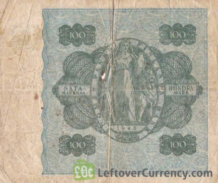 100 Finnish Markkaa banknote (1945)