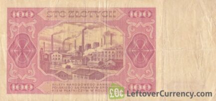 100 old Polish Zlotych banknote (1948 issue)