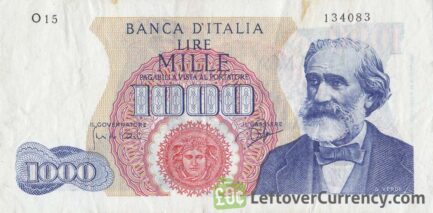 1000 Italian Lire banknote (Verdi)