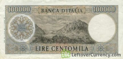 100000 Italian Lire banknote (Manzoni)