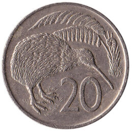 20 cent coin New Zealand (old type)