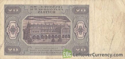 20 old Polish Zlotych banknote (1948 issue)