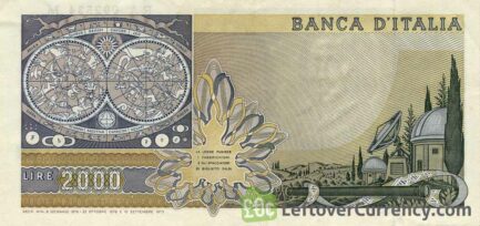 2000 Italian Lire banknote (Galileo)