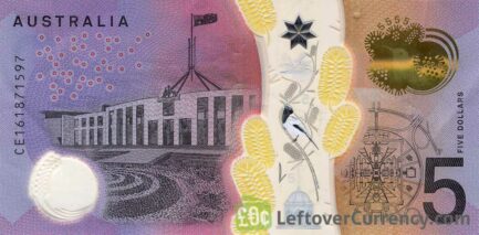 5 Australian Dollars banknote series 2016