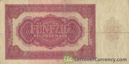 50 DDR Mark banknote Deutschen Notenbank (1955)