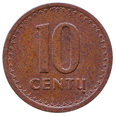 10 Centas coin Lithuania (1991-1996)