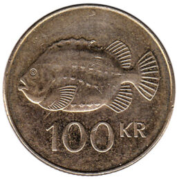 100 Icelandic Kronur coin