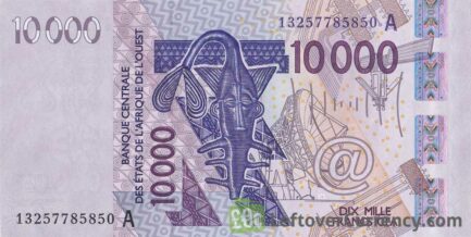 10000 francs banknote West African CFA